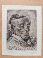 Exlibris Karl Blossfeld - Original Radierung signiert