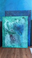 Abstract acrylic painting on canvas