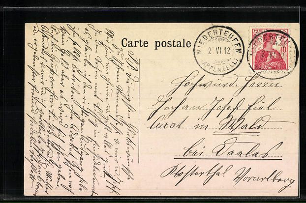 Cartoline postali: Schlatt-Haslen, Kloster Wonnenstein, Geb – Usato da Berlin venduto da bartko-reher 1