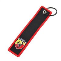 Abarth Schlüsselanhänger Skorpion bedruckt vorne und hinten