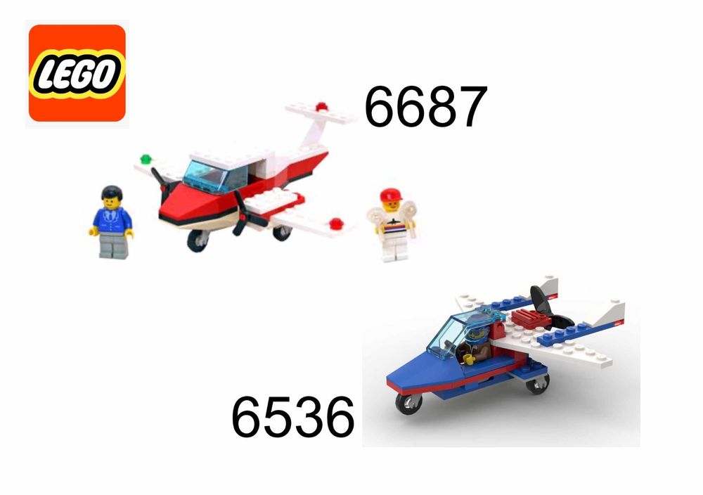 LEGO 6687 Turbo Prop I & 6536 Aero Hawk (Propellerflugzeuge) (Gebraucht ...