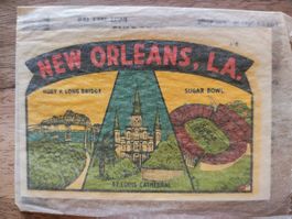 Lindgren-Turner Co. Abziehbild NEW ORLEANS.LA Original Verp.