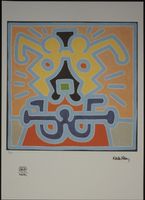 KEITH HARING    LITHOGRAPHIE HANDNUMMERIERT DRUCKSIGNIERT
