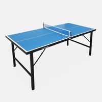 Tischtennisplatte 150x75cm + Schläger & Bälle - Blau