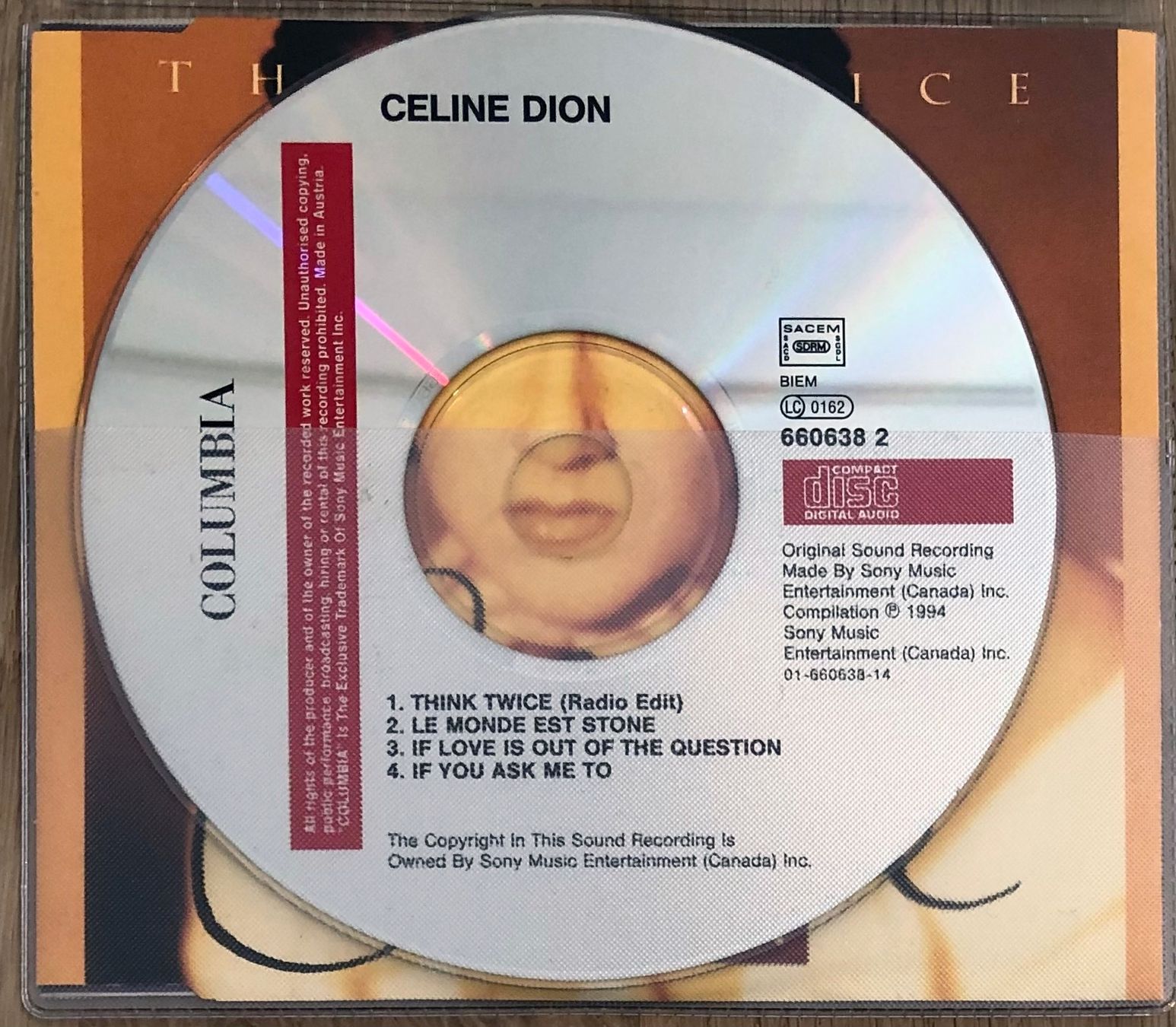 CD: Celine Dion – Think Twice – Usato da Martigny venduto da jereq 1