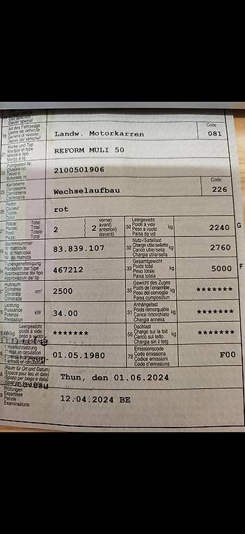 Reform Trattori: Reform Muli 50 – Usato da Giswil venduto da Hans83 1