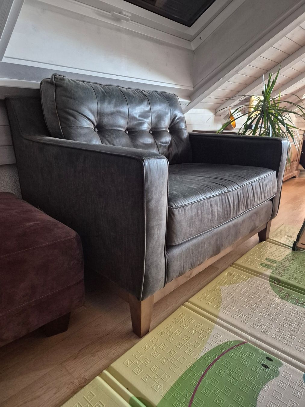 Sofas: Sofa, Sessel braunes Leder – D'occasion à Horw par SvenGasser 1