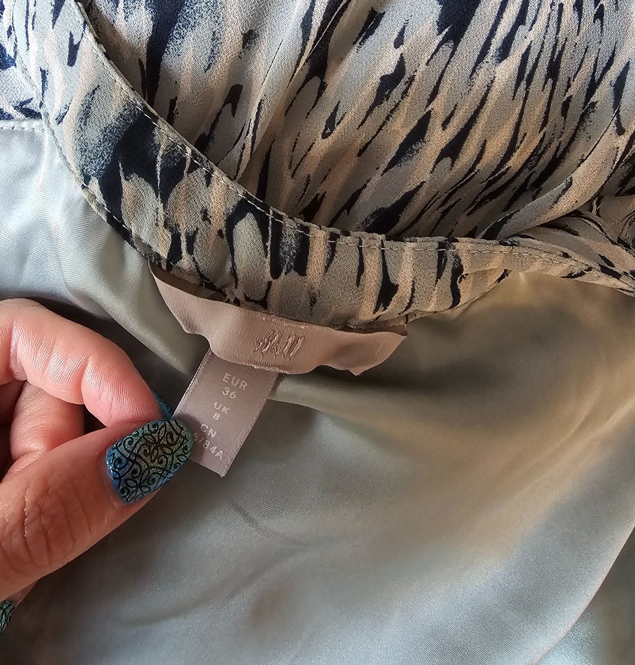 H&M Kleider: Sommer Kleid Boho Hippie Muster Gr. 36 Kurzarm luftig – Neu (gemäss Beschreibung) aus Füllinsdorf von Sunnebliemli7 3