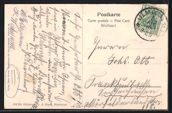 Cartoline postali: sign. Hans Pernat: Gerhausen, Rosenschlo – Usato da Berlin venduto da bartko-reher 1