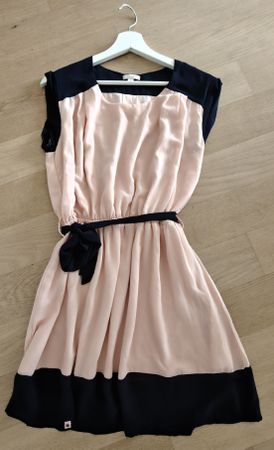 Kleid - Rosa/Dunkelblau - Gr. S/M