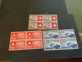 1939 LANDESAUSSTELLUNG italienische 4ER BLÖCKE EINWANDFREI