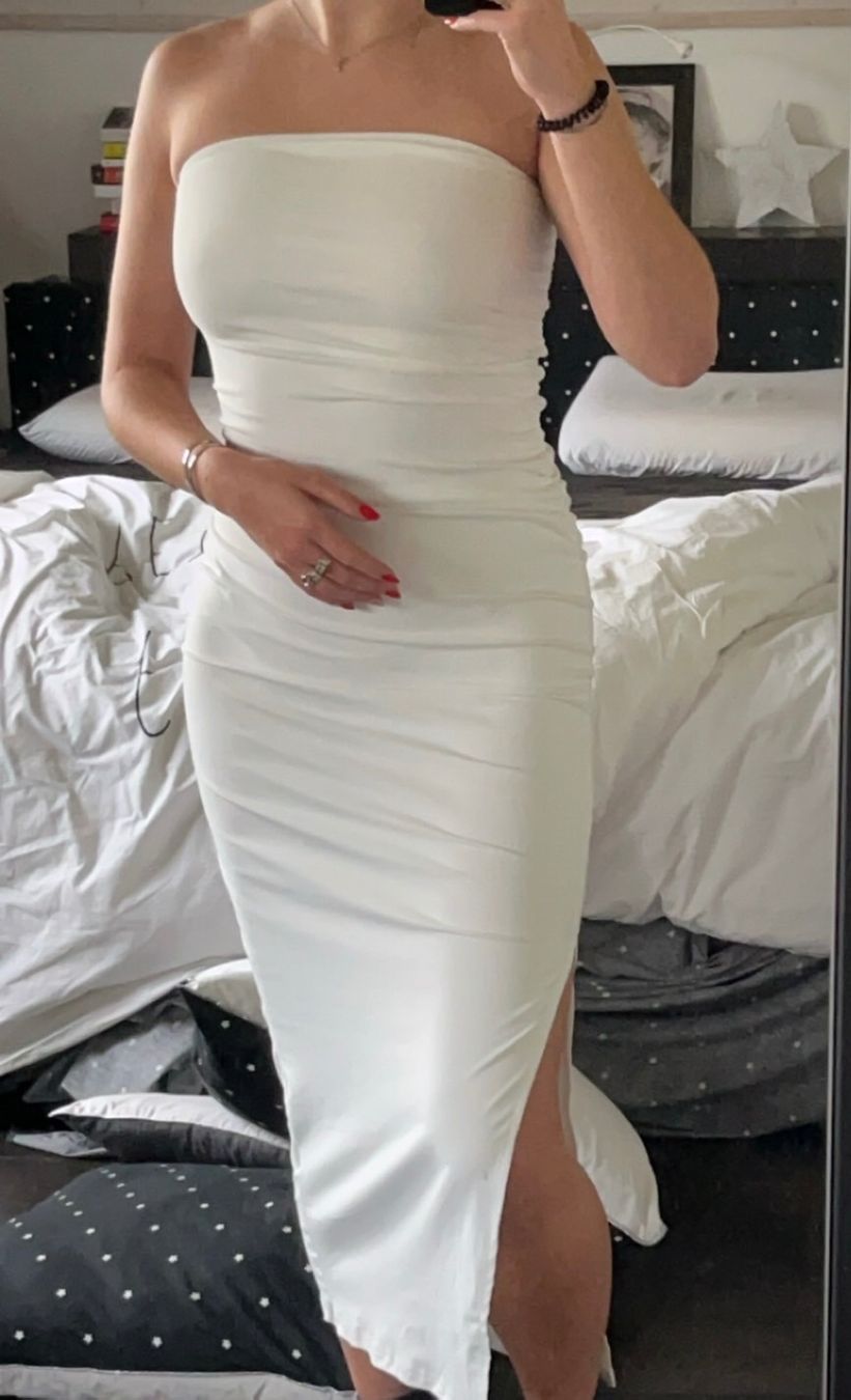 Vestiti: Robe bandeau blanche t. M – Nuovo (secondo la descrizione) da Posieux venduto da evs_57x2