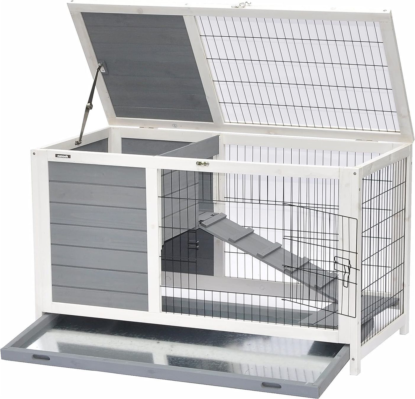 Cages, transport & sécurité: Kleintierstall Easy grau / weiß – Neuf avec emballage d'origine à Bottighofen par zaap 2