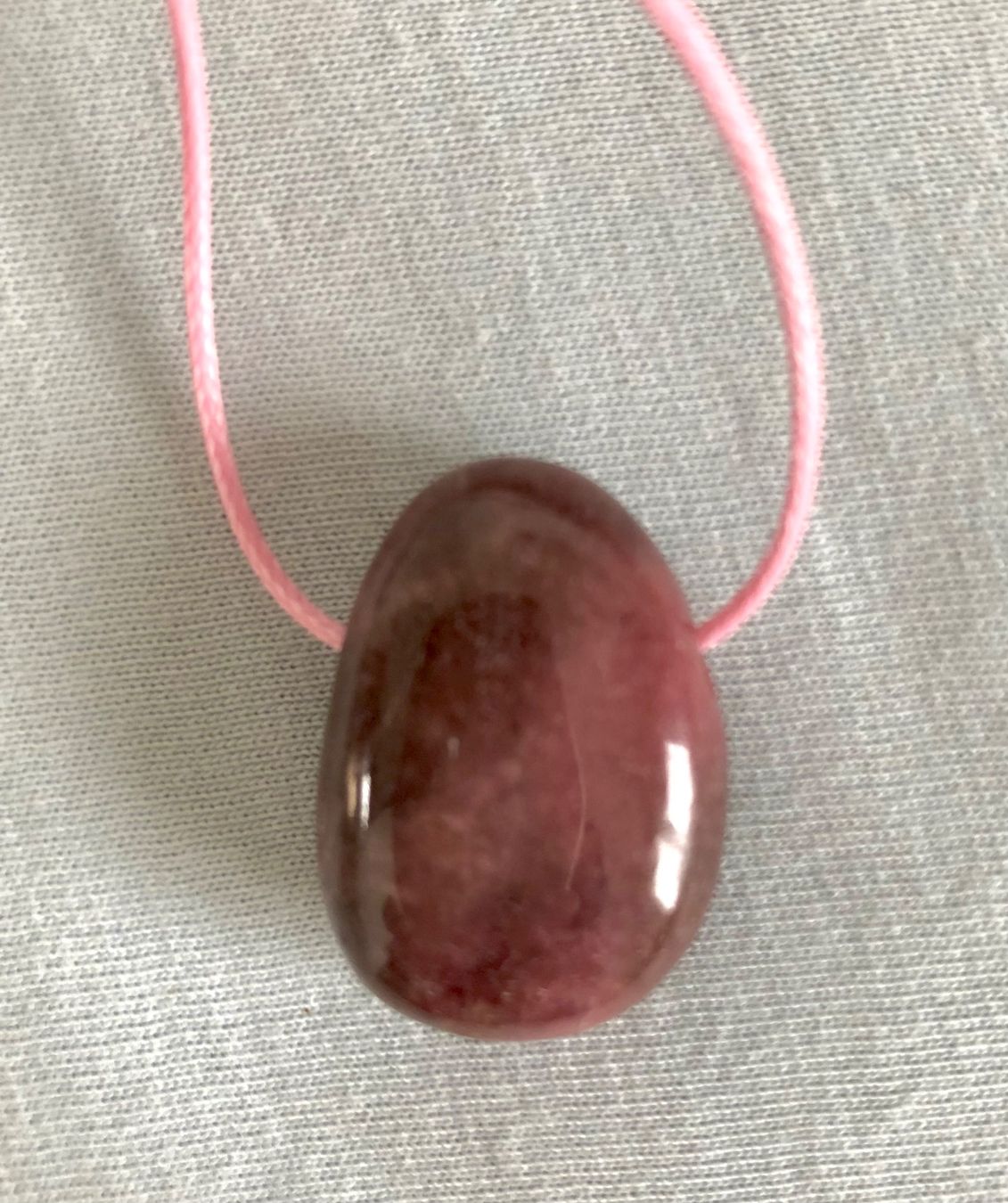 Catenine: Collier avec pierre de rhodonite – Usato da Le Crêt-p-Semsales venduto da staglione69 1