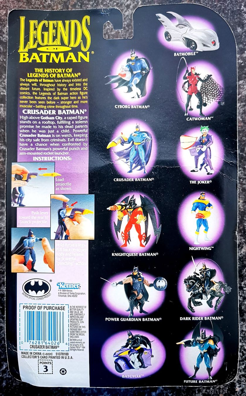 Statuette: Batman Crusader 1994 Nostalgie Action Figur Vintage DC – Nuovo e nell'imballaggio originale da Rorschach venduto da Actionvintage789 1