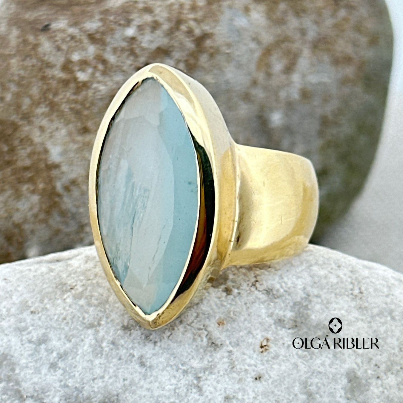 Olga Ribler Anelli: Silber Ring 925 mit Aquamarin Grösse 56 – Nuovo (secondo la descrizione) da Luzern venduto da Schmuckoutlet 6