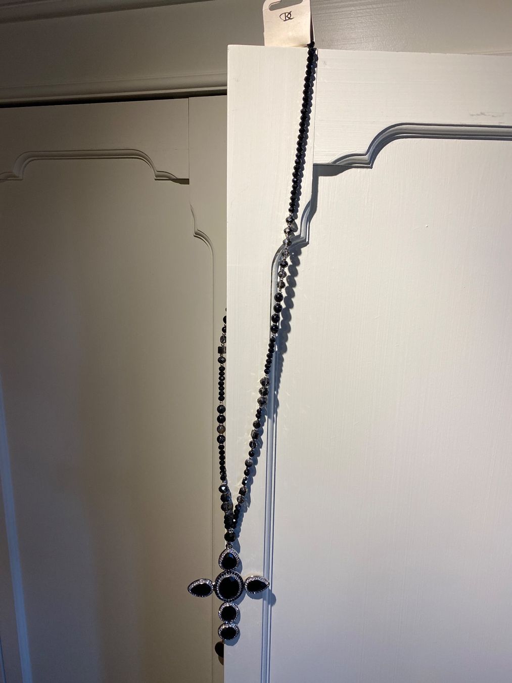 Catenine: PERLEN HALSKETTE LANG-SCHWARZ-SILBER – Nuovo e nell'imballaggio originale da Meienried venduto da ManuelaBoutique 3
