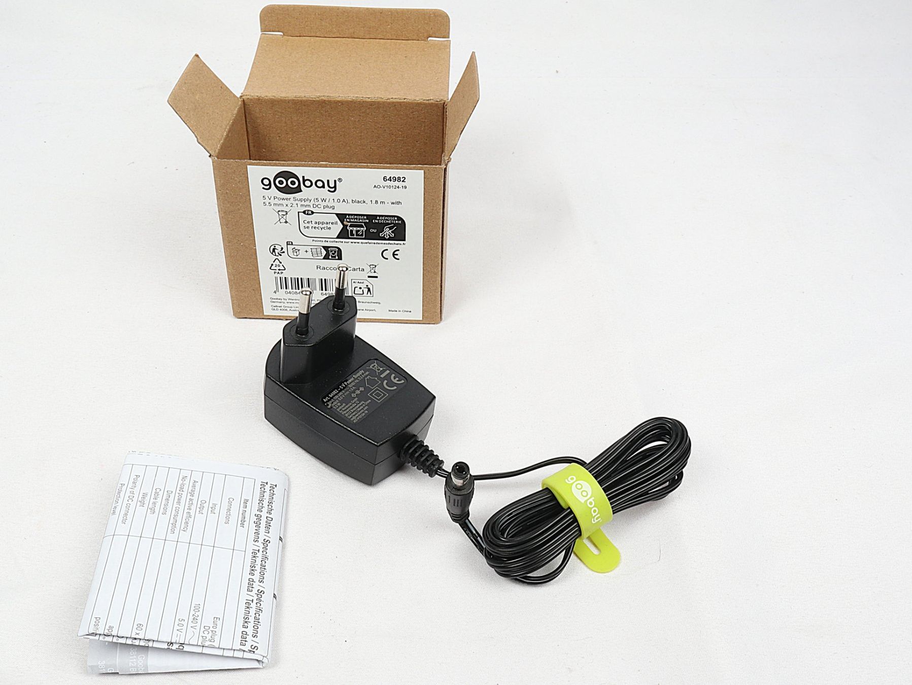 Ladegeräte: GOOBAY 5V Power Supply DC – Neu (gemäss Beschreibung) aus Steinen von Restwert_Steinen