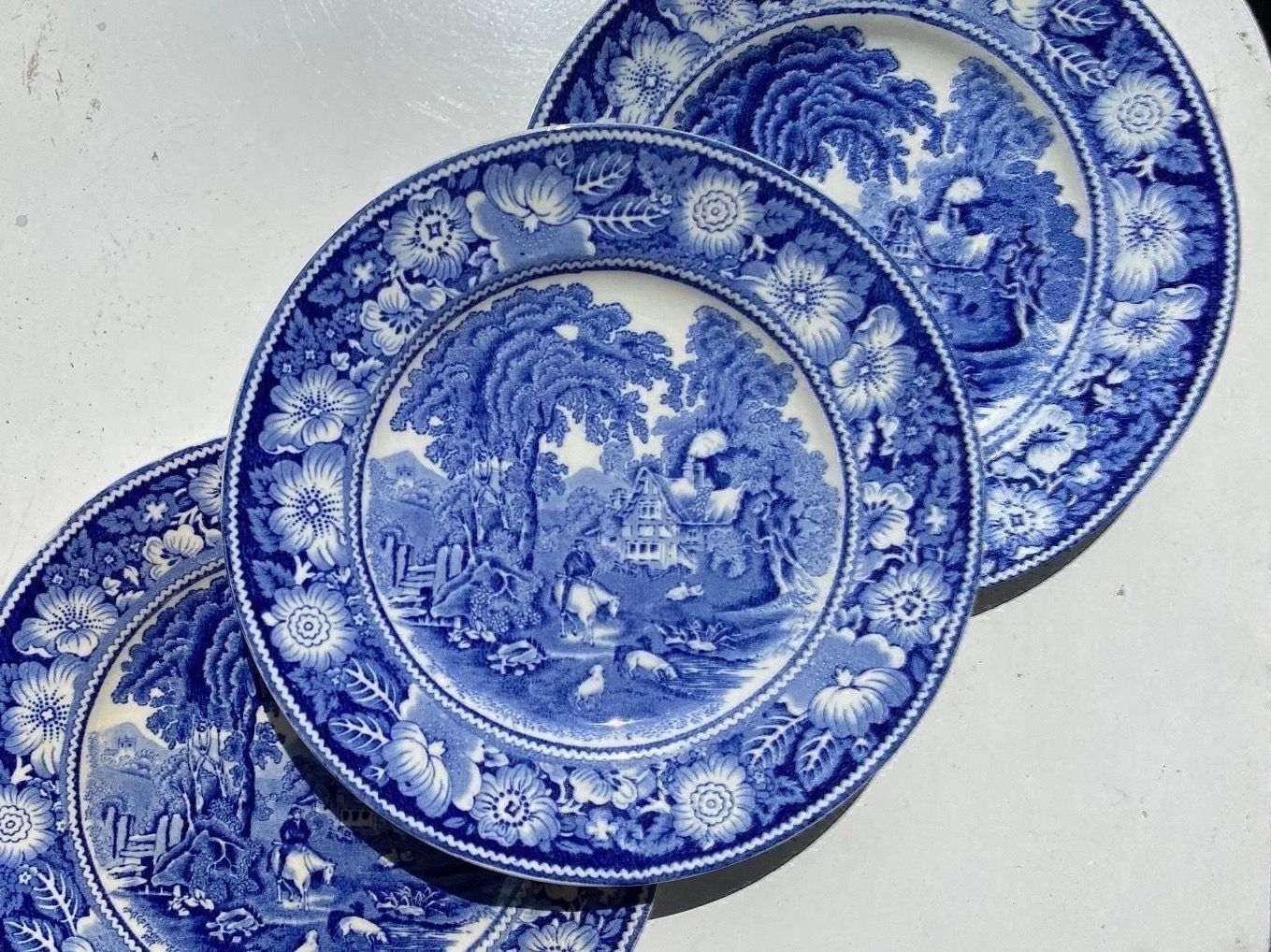 Piatti: 3 x Old English -  MIDWINTER - Teller. – Usato da Zürich venduto da lesgarcons 1