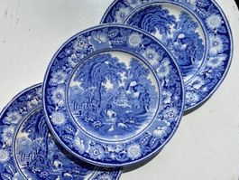 3 x Old English -  MIDWINTER - Teller. Wedgwood