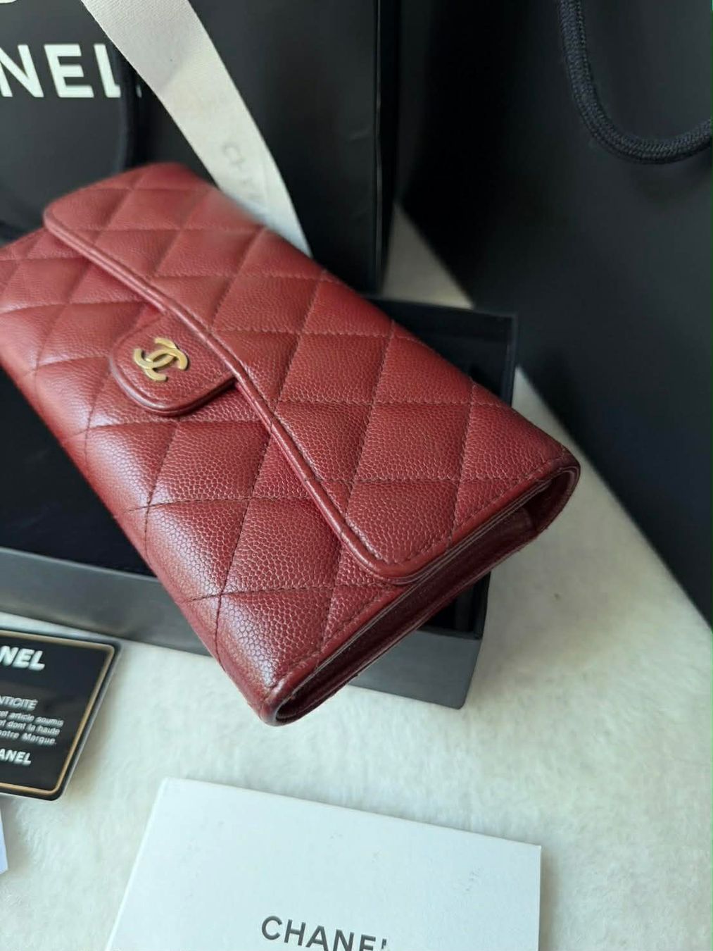 Chanel Portamonete: Chanel Sarah Long Wallet Holo 25 – Usato da Widnau venduto da Pukpan_99 6