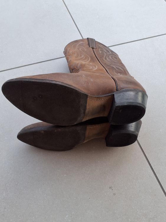 Stivali da cowboy da uomo fatti a mano Stivali western con ricamo Stivali da uomo a punta a metà polpaccio Nuovi stivali da equitazione da uomo acquista in modo economico - spedizione
