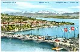 ZÜRICH (mit AUTOS) ca. 1955 (ZH)