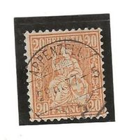 APPENZELL 29.03.77 auf Zu#32 Mi#24 Vollstempel [3B12]