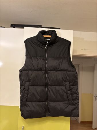 Schwarze Steppweste für Herren, Grösse L