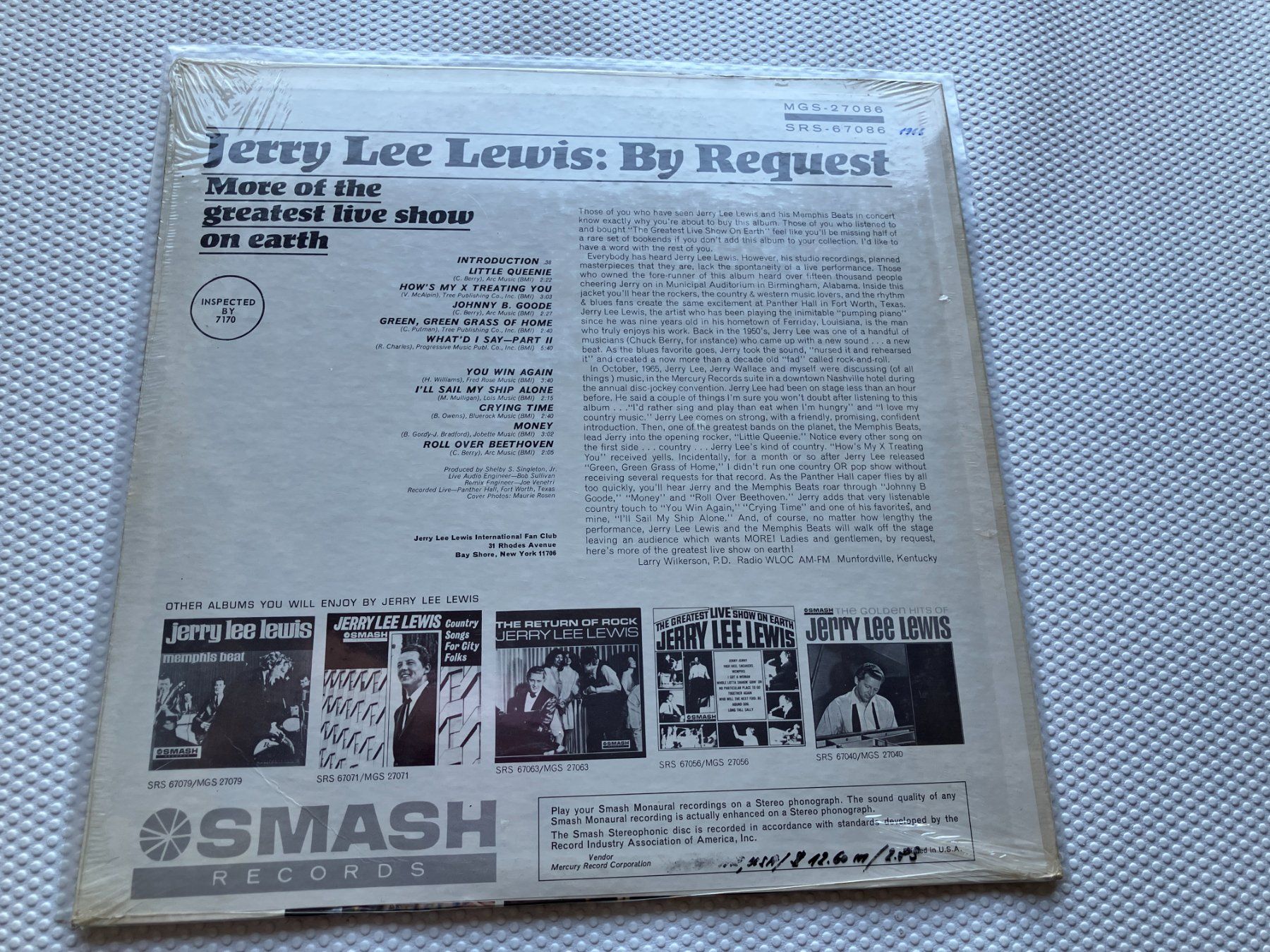 Dischi in vinile: Jerry Lee Lewis – Nuovo e nell'imballaggio originale da Aarwangen venduto da Jukebox3 4