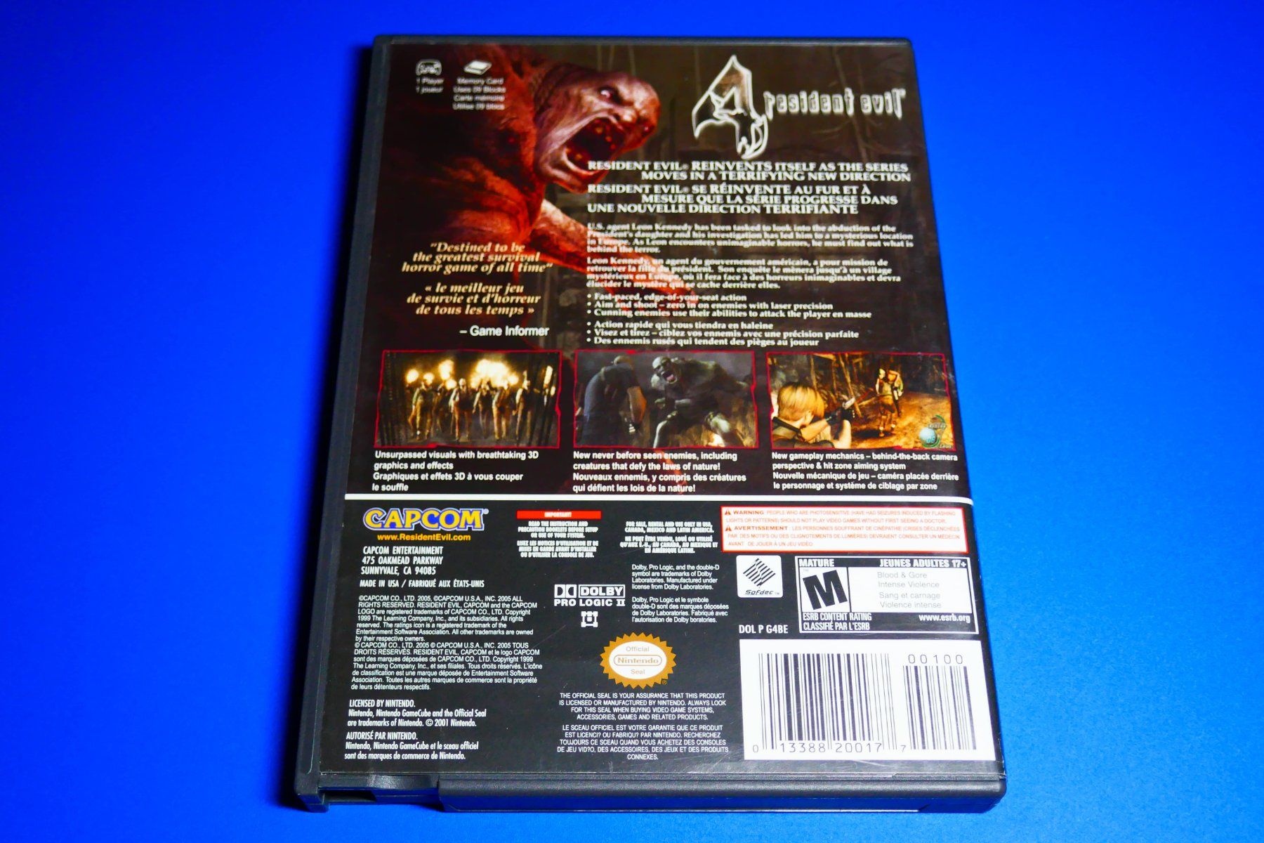 Nintendo Giochi: Resident Evil 4 (USA) - Nintendo GameCube – Usato da Vuarrens venduto da Espace-Retro 2