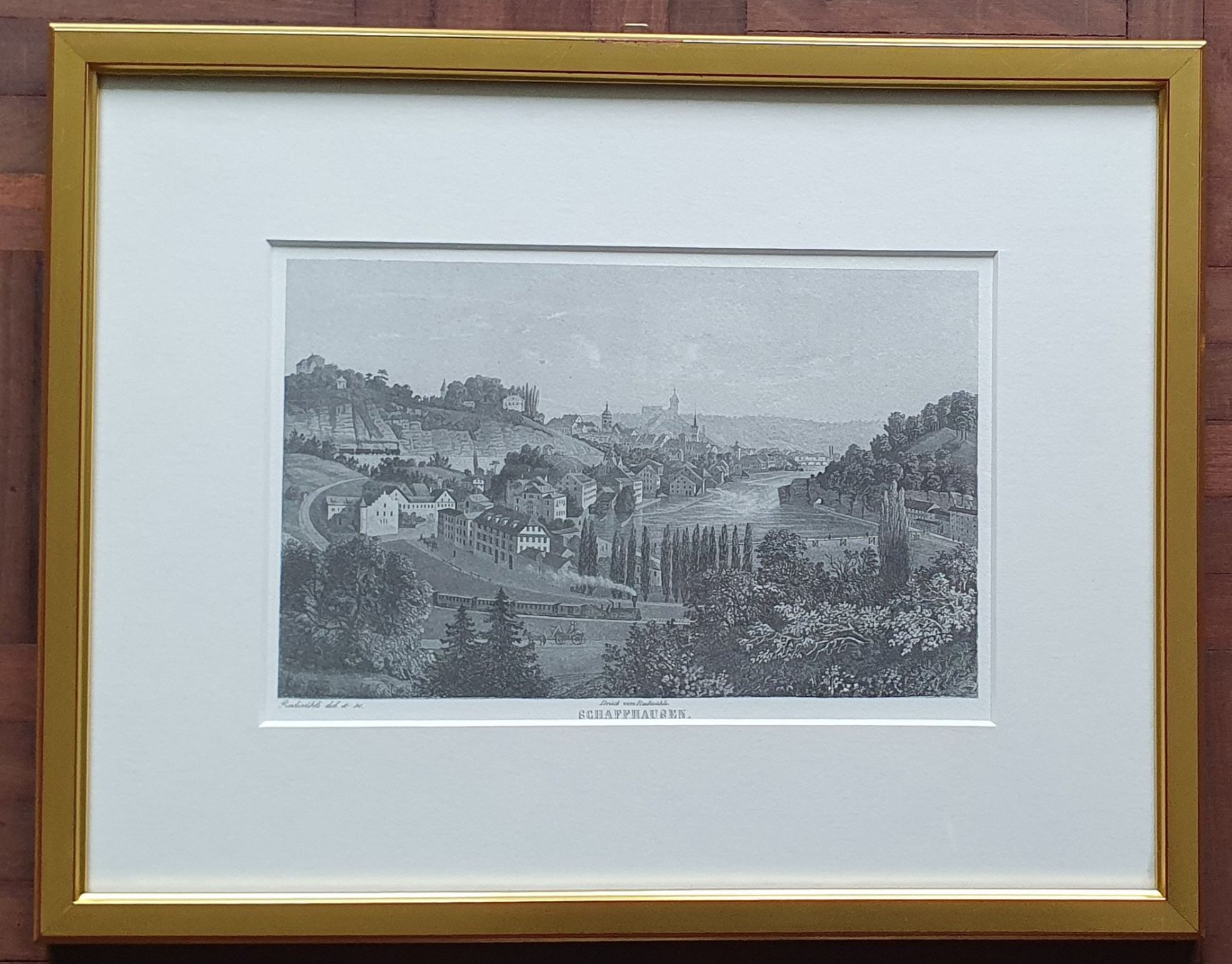 Grafica & Litografie: Bild - Schaffhausen,  Lithographie – Usato da Kreuzlingen venduto da Rschweiz1