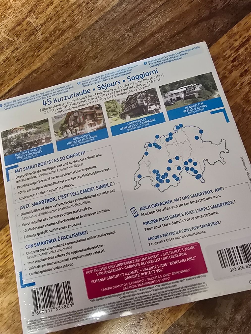 Smartbox Buoni: Smartbox 3 Tage Familienurlaub – Nuovo e nell'imballaggio originale da Reute AR venduto da angelflower 1