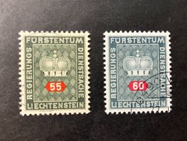 Dienst 1968, Mi 40y-41y, gestempelt, KP 200.--
