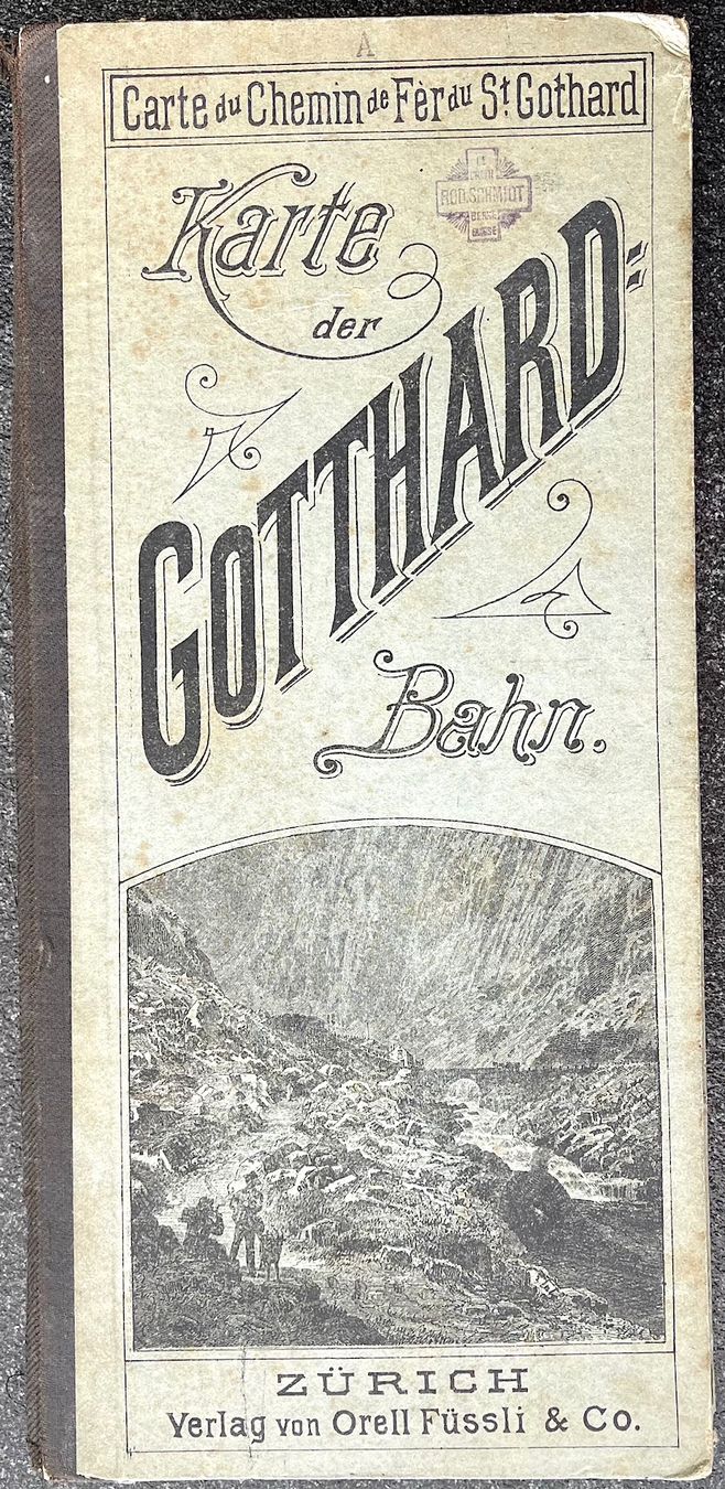 Cartes géographiques & atlas: Karte der Gotthard-Bahn 1880 – D'occasion à Burgdorf par Bsb7
