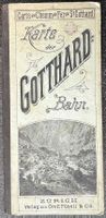 Karte der Gotthard-Bahn 1880