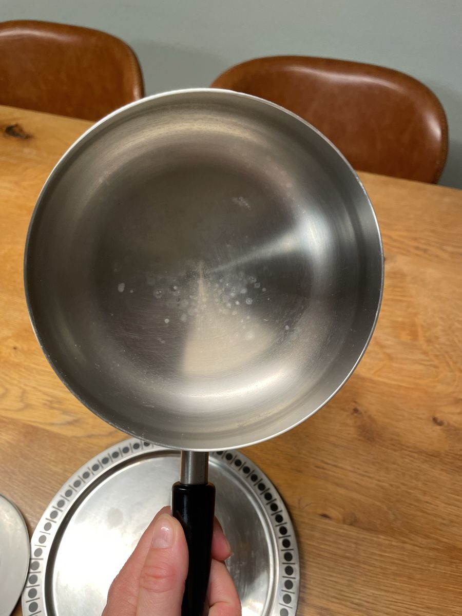 Sigg Padelle: SIGG Fondue oder Chinoise Topf Pfanne mit Unterteller – Usato da Niederbüren venduto da poschti 3