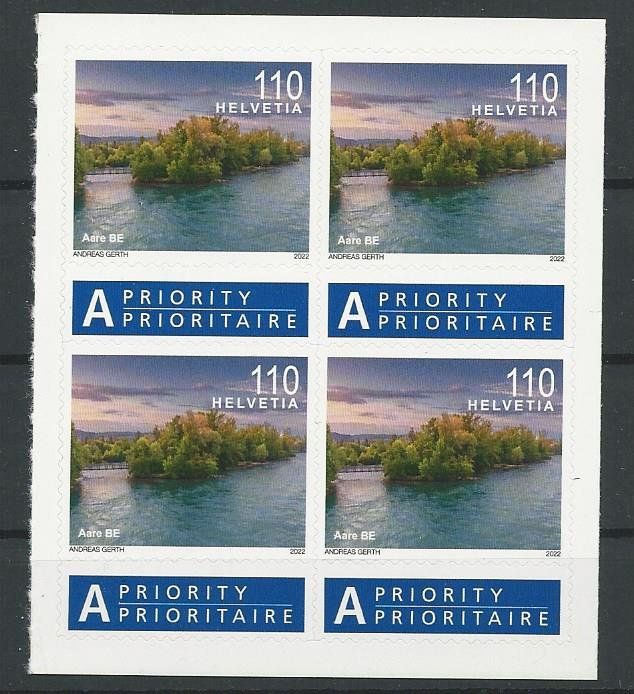 Tutti i francobolli: 2022 Nr. 1857 H Flusslandschaften ** – Usato da Basel venduto da Melphi