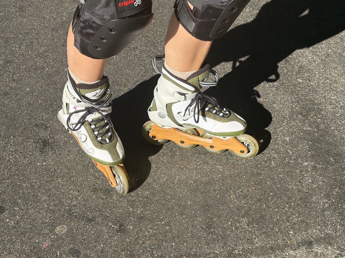 K2 Patins à roul. & inline: Inline Skates Bamboo - echtes Bambus  – D'occasion à St. Gallen par Debi. 6