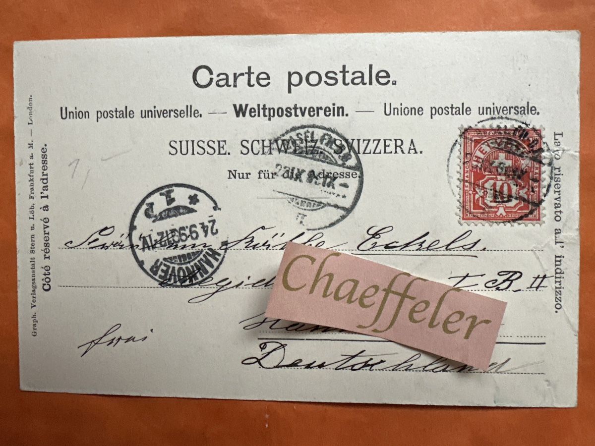 Cartoline postali: 1899 gruss aus Basel. Strassburger Denkmal – Difettoso da Zürich venduto da Chaeffeler 2