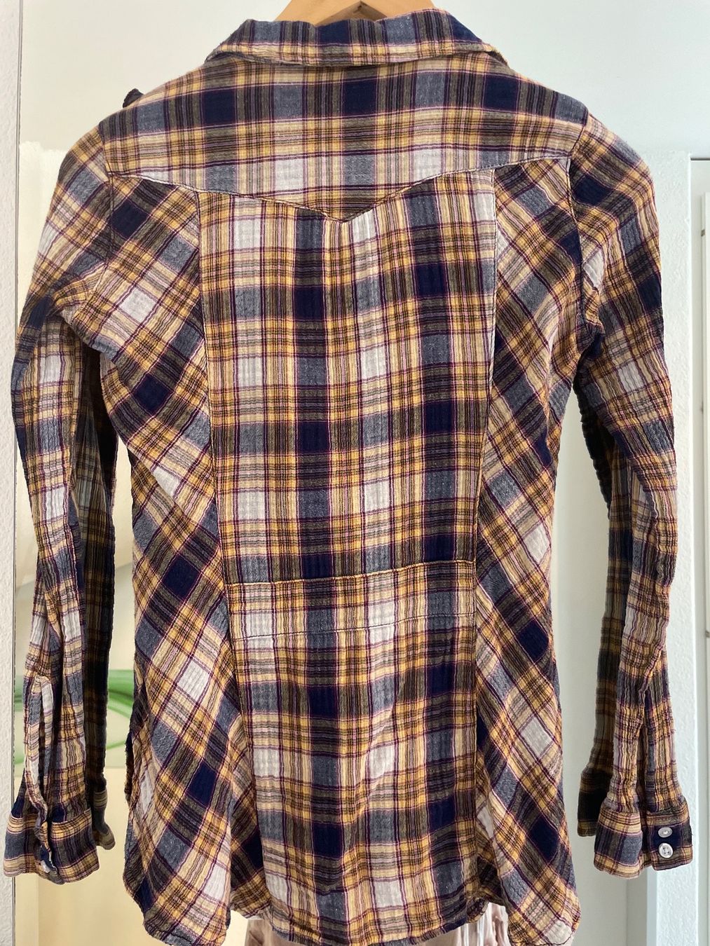 Camicette: blue motion Bluse Gr.38 kariert tailliert bunt – Usato da Küssnacht am Rigi venduto da Monimaus03 3