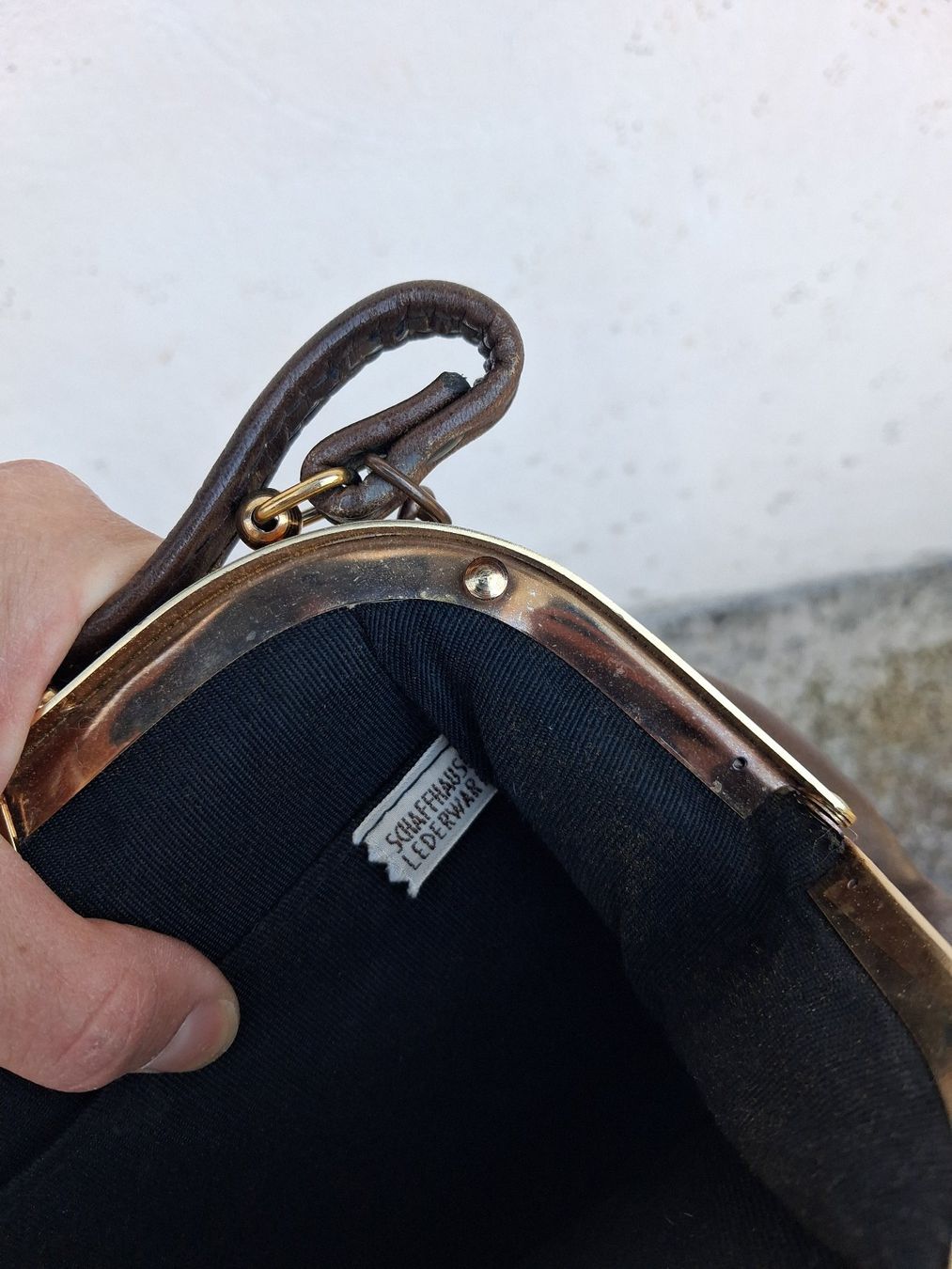 Borse da donna: Braune vintage Ledertasche Schaffhauser Lederwaren – Nuovo (secondo la descrizione) da Wald ZH venduto da e8e 4