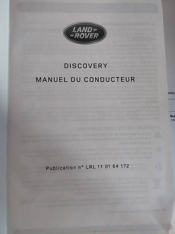 Libri: Franz. Anleitung Land Rover Discovery – Usato da Niederwil SG venduto da annot03 2