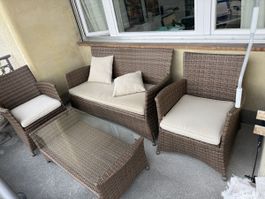 Lounge Set Rattan 