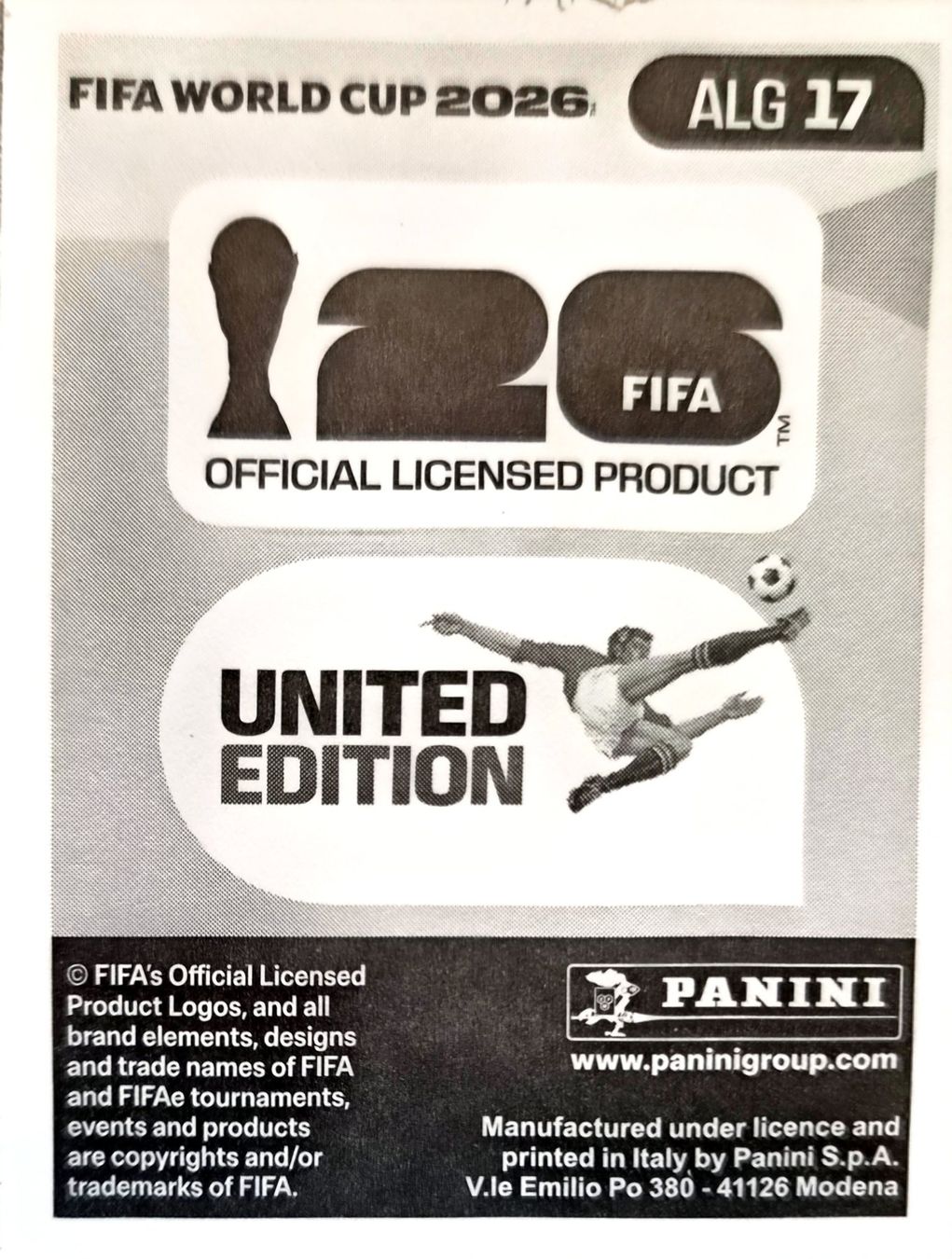 Panini Cartes à collectionner: Carte FIFA World Cup 2026 ALG 17 – D'occasion à Clarens par rim_g98y 1