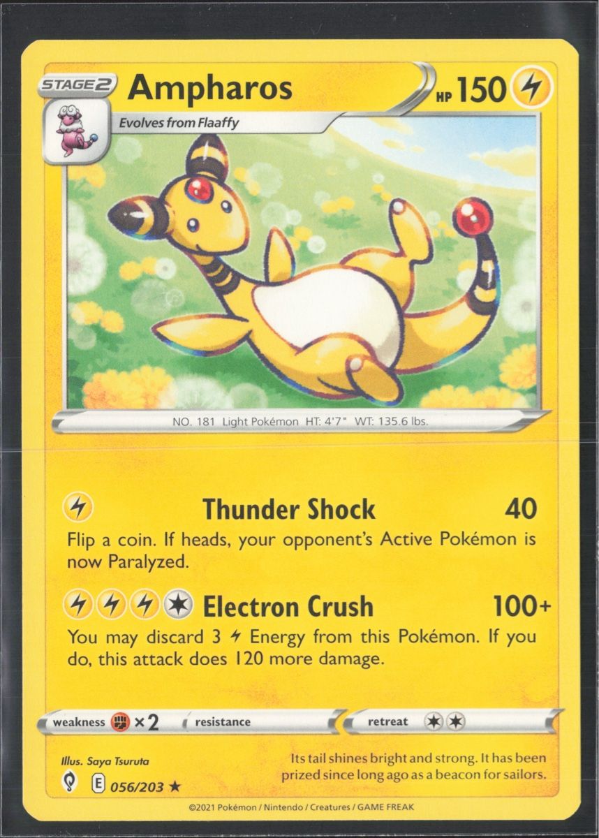 Pokémon Sammelbilder & Trading cards: POKÉMON / Ampharos / Evolving Skies 🇺🇸 – Gebraucht aus Herzogenbuchsee von TCG-HQ