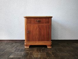 Vintage Nachttisch Massiv Holz mit Schublade 50x55x36cm