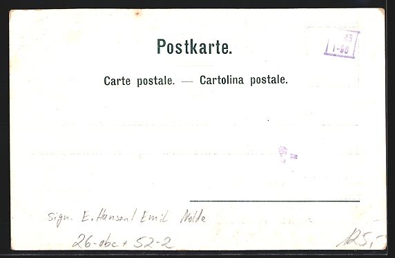 Cartoline postali: sign. E. Hansen /Emil Nolde: Die sieben  – Usato da Berlin venduto da bartko-reher 1