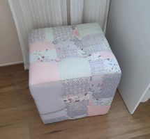 KARE Hocker Patchwork-Stil, 40x40x40cm