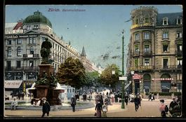 AK Zürich, Blick in die Bahnhofstrasse
